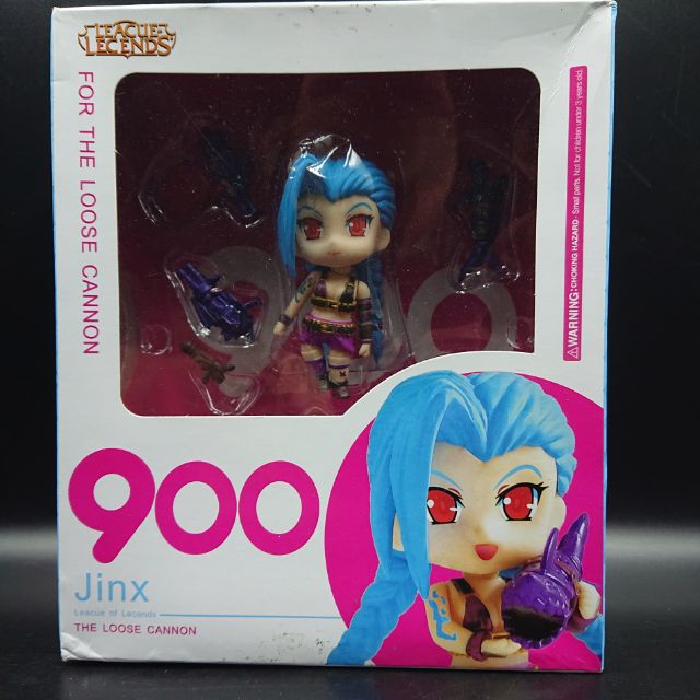 Nendoroid 900  League of Legends Jinx  น่ารักสุดๆ เปลี่ยนมือหน้าการเคลื่่อนไหวได้ ราคาถูก มีน้อย งาน