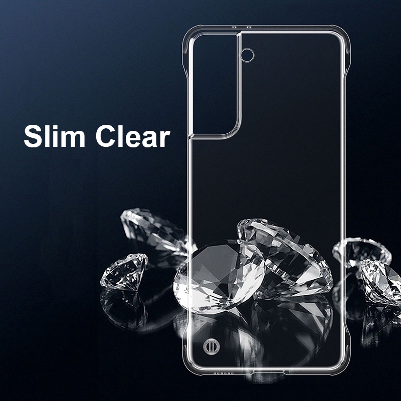 SAMSUNG Ultra Thin Frameless Clear PC Hardเคสโทรศัพท์สําหรับSamsung Galaxy S25 S24 S23 Ultra S22 S21 S20 FE S10 S9 Plusหมายเหตุ20 Ultra 10 Plus Slim Cover T01 ราคา ถูกที่สุด ดีลบีเคเค แกลเลอรีภาพที่ 6