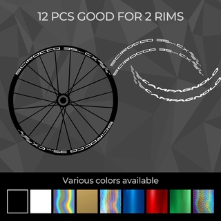 สติกเกอร์ Campagnolo Scirocco H35 สําหรับติดขอบล้อรถจักรยานเสือภูเขา