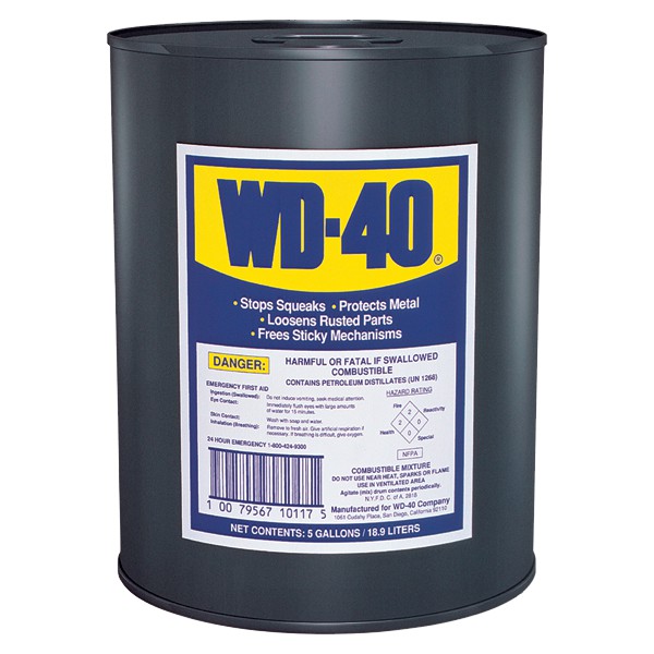 WD-40 น้ำมันอเนกประสงค์ ขนาดบรรจุ 5 แกลลอน (18.9 ลิตร)