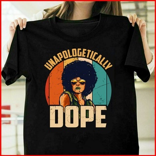 เสื้อยืด ลาย Dope Black Afro Tee สีดํา ประวัติศาสตร์กุมภาพันธ์