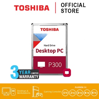 Toshiba PC HDD (1TB,2TB,3TB,4TB,6TB) 3.5" SATA 6.0 รุ่น (P300) Internal Harddisk เก็บข้อมูลทั่วไป