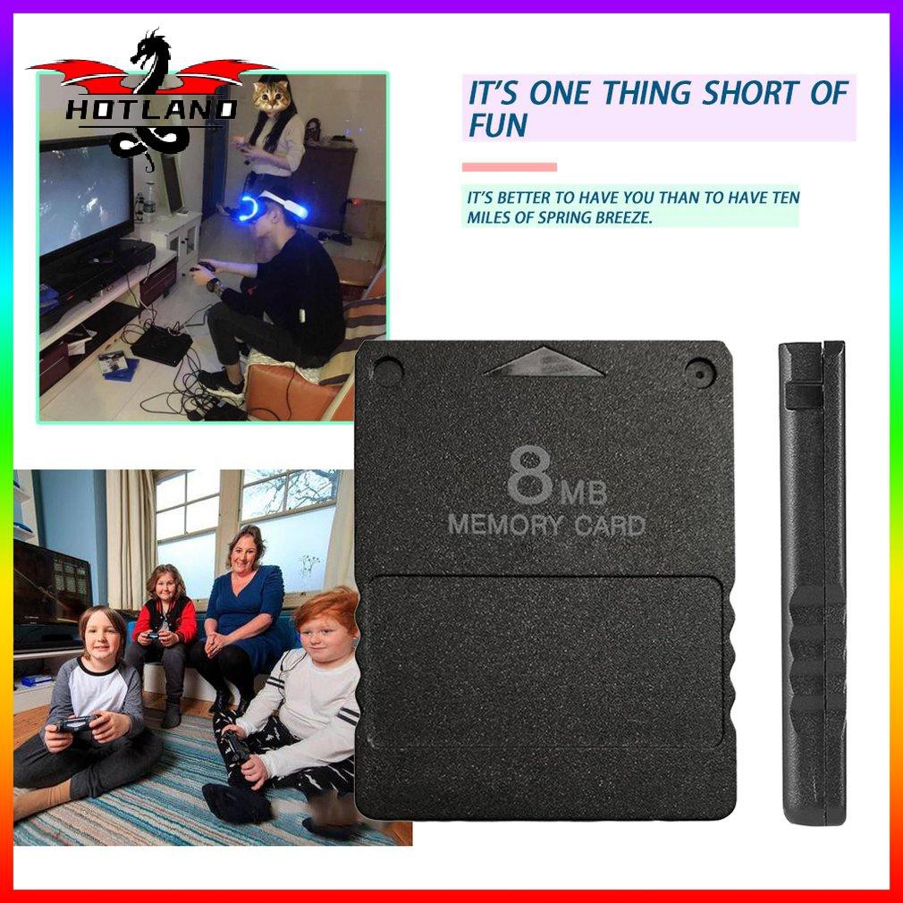 [เครื่องเกม]Compact Design 8MB Memory Card Suitable for PS2 Playstation 2 PS 2 Black