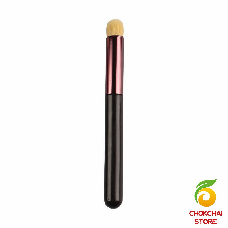 Chok แปรงแต่งหน้าพร้อมปลอก หัวกลม แบบพกพา แปรงทาลิปสติก คอนซีลเลอร์ อเนกประสงค์ ทาลิปฟุ้งสไตล์เกาหลี นุ่ม - รูปที่ 6