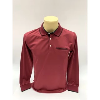 เสื้อโปโลผู้ชายแขนยาว รุ่น C59 AIR รหัส 087-2 เสื้อใส่ทำงานหรือกันหนาวกันลม KINGBERRY SHOP