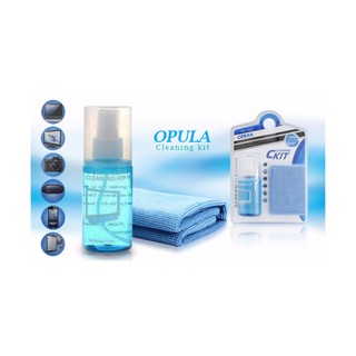 OPULA น้ำยาทำความสะอาด พร้อมผ้าชามัวร์ Cleaning Kit for LCD Screens เเละ อุปกรณ์ IT (KCL-1023)