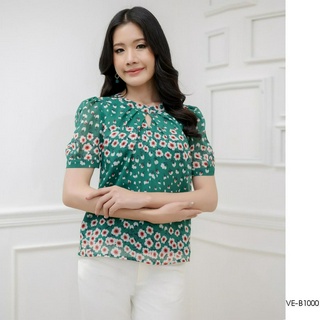 AMILA Blouse VE-B1000 by VERONIQA ชิฟฟอนอังโกร่า แขนสั้น IGPU22-12