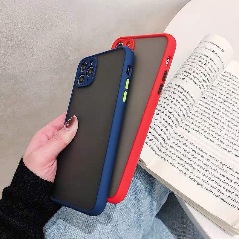 เคสขอบสีหลังขุ่นสำหรับ VIVO Y20 Y30 Y50 V23e Y15S Y15A Y76 Y3S Y17 Y12 Y12A V23 5g v23pro เคสขอบสีสวยๆ หลังขุ่น - รูปที่ 3