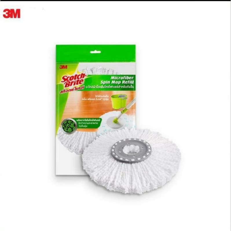 ของแท้ สก๊อตซ์-ไบรต์ อะไหล่ผ้าม๊อบ ถังปั่น spin mop
