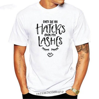 tshirtเสื้อยืดคอกลมฤดูร้อนใหม่ เสื้อยืดคอกลม แขนสั้น พิมพ์ลาย Haters Over My Lashes ทรงหลวม F Cieona96Fnfjai47Sto4XL