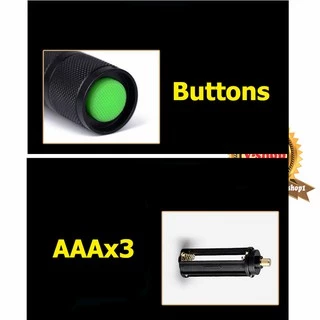 miniไฟฉายความสว่างสูงFlashlight LED CREE XML T6 V1 5โหมด