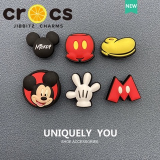 Crocs jibbitz charms | ปุ่มกดตกแต่ง ลายการ์ตูนมิกกี้เมาส์ สําหรับ crocs