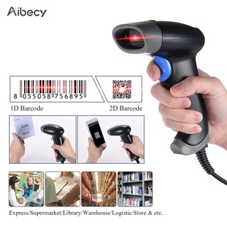 โค้ดเครื่องสแกนเนอร์บาร์โค้ด Cblife 30 30 % Aibecy 2d Qr 1d Usb หน้าจอสีแดง Pdf 417