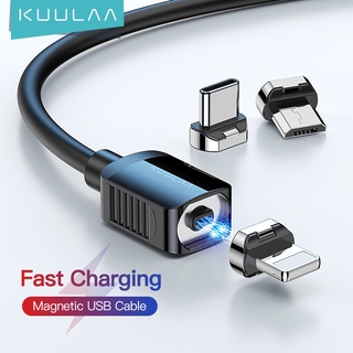 Kuulaa สายชาร์จแม่เหล็ก Micro USB Type C ชาร์จเร็ว สําหรับ iPhone Xiaomi