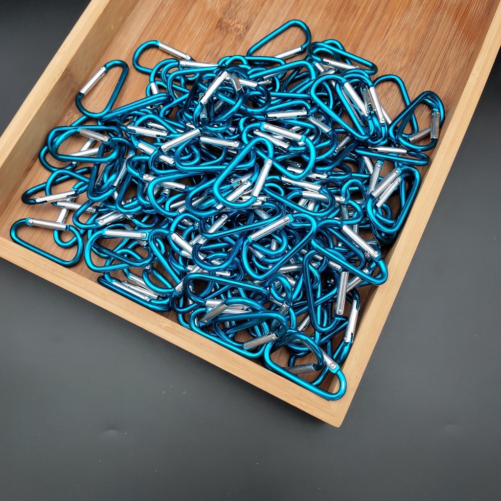 พวงกุญแจ 5# mini carabiner คาราไบเนอร์รูปที่ 5 รูปร่าง D