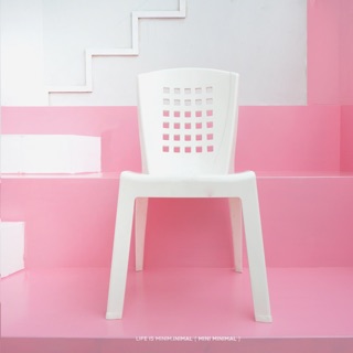 Minim.Square Plastic chair  เก้าอี้พลาสติก