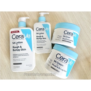 🔥พร้อมส่งครีม 12,16oz🔥 ของแท้100% จากอเมริกา CeraVe SA Cream for Rough &amp; Bumpy Skin