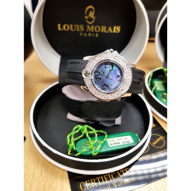 มือ 1 นาฬิกา Louis Morais หลุย มอเรส์ ของแท้ คริสตัล Swalovski ลด 50%