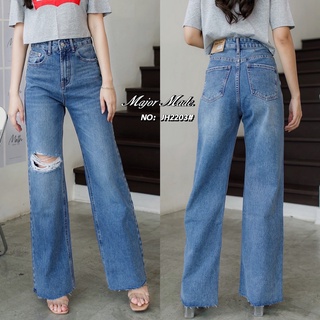 JH2203# กางเกงทรงกระบอก Jeans house