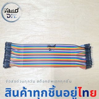 สายเคเบิ้ล Jumper สายจั๊มเปอร์ เชื่อมต่อสําหรับ Arduino Diy 40pin  หรือย้าย Vr เครื่องขยายเสียง Male+Female 20-30 CM