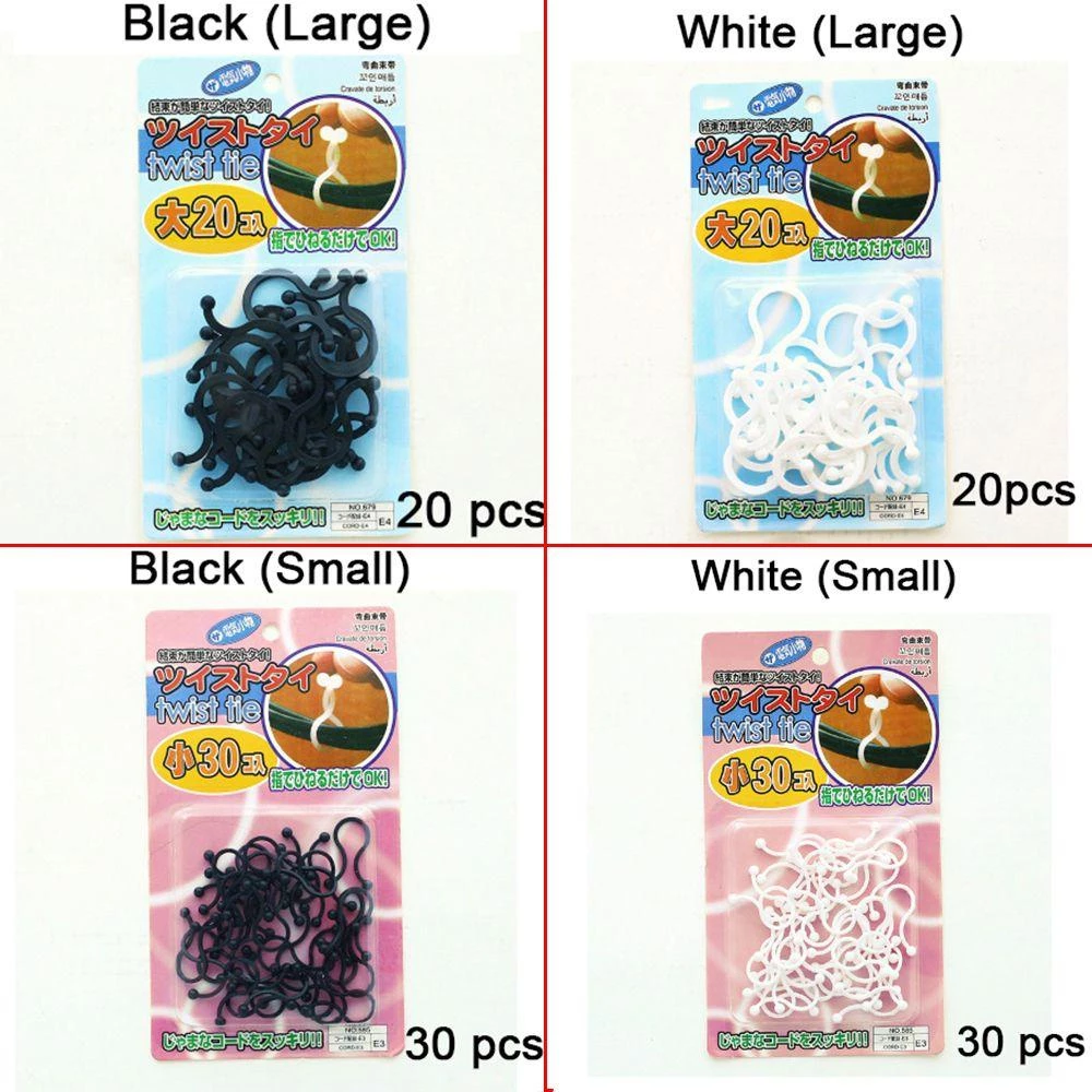 MARITA 20/30 ชิ้น Cable Organizer Gadget Thread Holder Twist Tie thumbnail 6