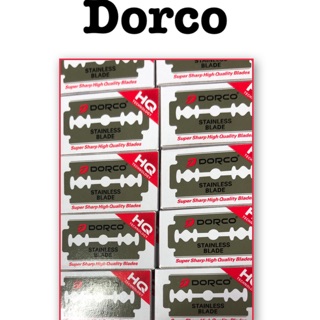 ใบมีดสองคมแบบแบ่งขายใบมีดดองโก้ Dorco Stainless Blade ใบมีด 2 คม โกนได้คมกริบ ไร้กังวล ใบมีด โกนหนวด โกนเครา กันคิ้ว👍