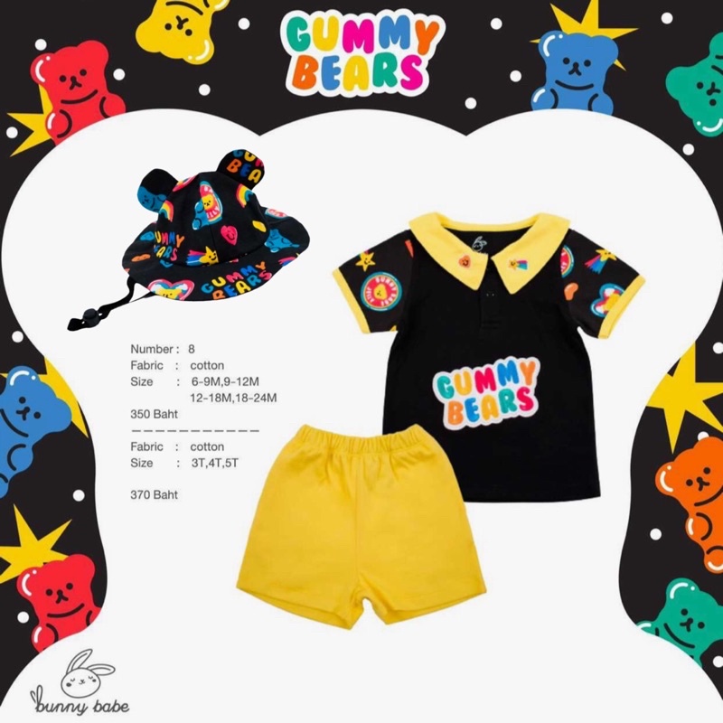 (พร้อมส่ง) Bunny Babe : Gummy Bears 08 playset + Black Bucket