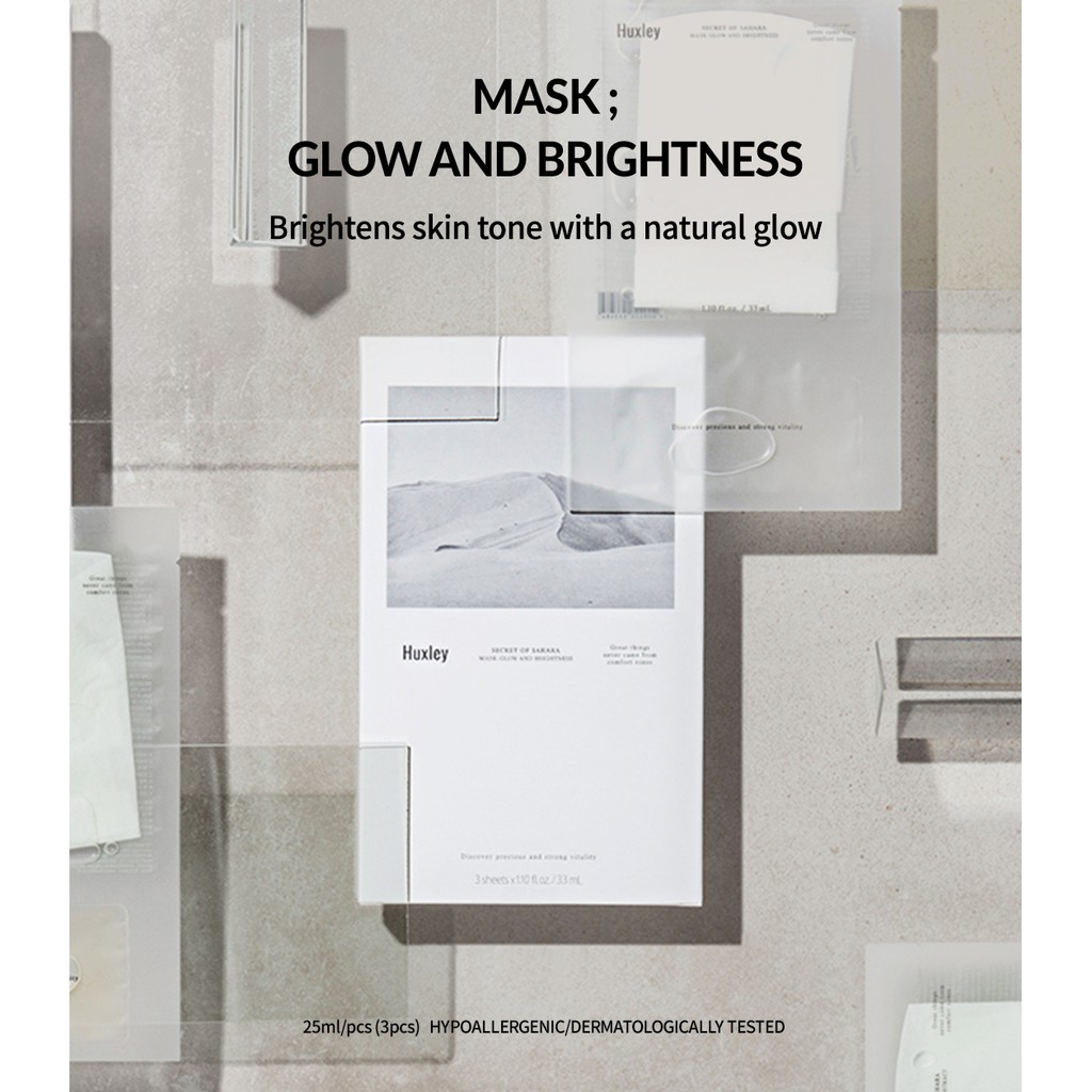 ⭐️พร้อมส่ง⭐️ Huxley Mask Glow and Brightness