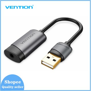 Vention USB External Sound Card 3.5 mm USB อะแดปเตอร์ไมโครโฟนสำหรับ PC USB Sound