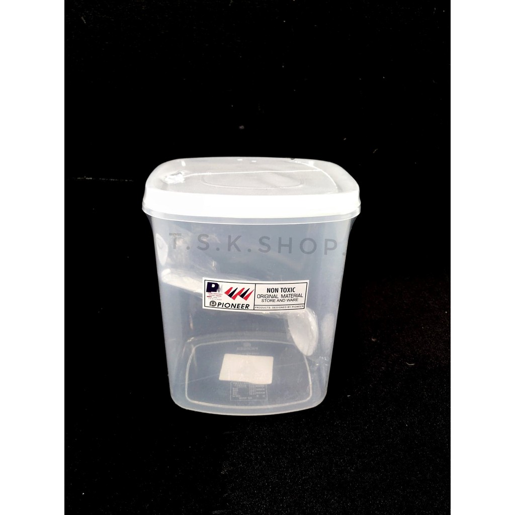 PIONEER  PN333M/1 กล่องบรรจุอาหารพร้อมช้อน(PP)เกรดA,โหลบรรจุอาหารทรงสูง,โหลใส,โหลพลาสติก,กระปุกกาแฟ-