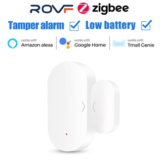 ROVF Tuya Zigbee Door and Window Sensor (ZD08,ZM-CG203) เซ็นเซอร์ประตูหน้าต่างสัญญาณ Zigbee，home security