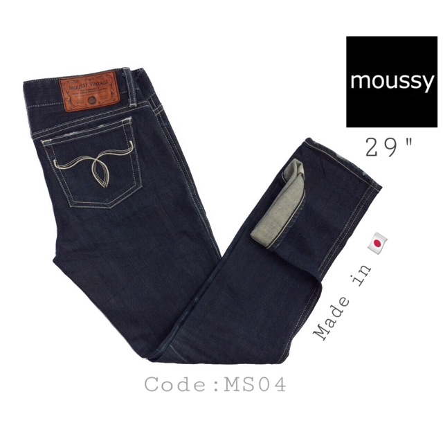กางเกงยีนส์ MOUSSYทรงSkinny 8ส่วน