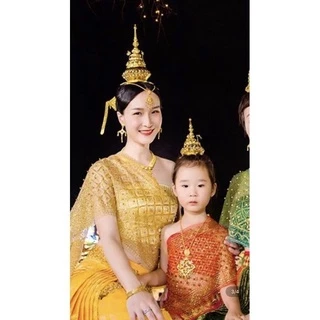 รัดเกล้ายอด เกี้ยวหางหษ์ เครื่องประดับนางรำและชุดไทยเด็กและผู้ใหญ่สามารถใช้ได้