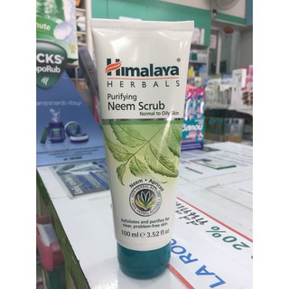 Himalaya Herbals Purifying Neem Scrub 100g. ขจัดสิวเสี้ยนสำหรับผิวธรรมดา