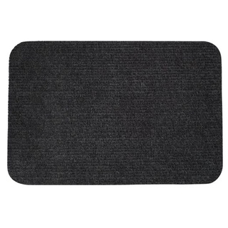 พรมเช็ดเท้า จุสก์ HAGTRON สีเทาเข้ม 60x80 พรมเช็ดเท้า Doormat Jusk HAGTRON dark gray 60x80