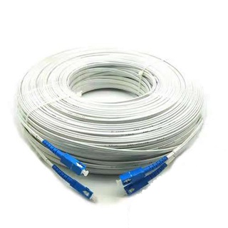 SC/UPC Outdoor Drop Cable SM Duplex FTTH SC UPC Drop Patch Cable Singlemode Fiber Optic Jumper Cable 10m 20m 30m