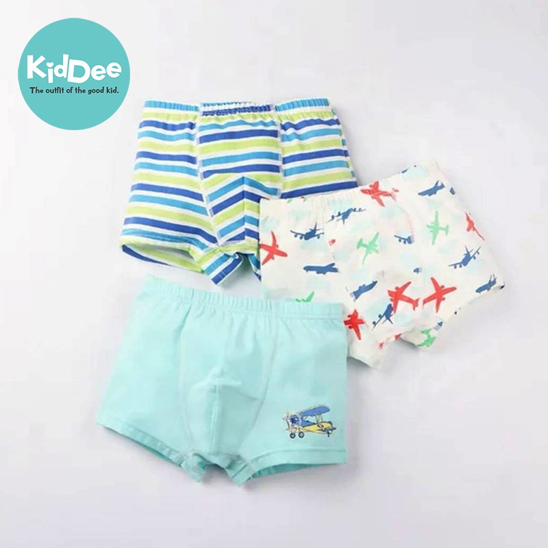 Sale กางเกงใน Boxer ลายเครื่องบิน เด็กผู้ชาย 1-11 ปี 1 แพ๊ค แพ๊คละ 3 ตัว ผ้านิ่ม ใส่สบาย ราคาไม่แพง สินค้ามีพร้อมส่ง