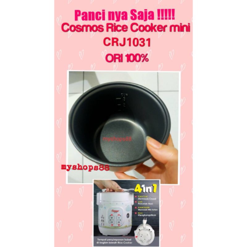 CRJ1031 Panci Part Cosmos หม้อหุงข้าว mini ORIGINAL 100%