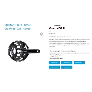 🔥 ชุดจาน Shimano GRX FC-RX810-2 ใบ 🔥