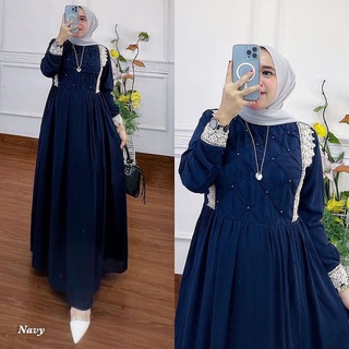 Alika DRESS dw - DRESS ชุดเดรส สไตล์มุสลิม สําหรับผู้หญิง คุณภาพดี - SF