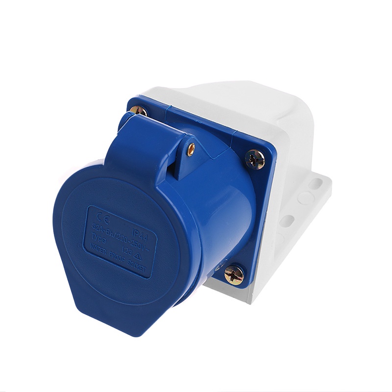 BT 32 Amp 3pin ซ็อกเก็ตอุตสาหกรรม 220V-250Volt Weatherproof IP44 กันน้ํา 2P + E 32A