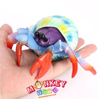 Monkey Toys - โมเดลสัตว์ ปูเสฉวน สีรุ้ง ขนาด 12.00 CM (จากหาดใหญ่)