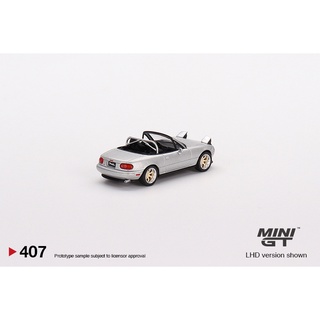 Mini GT No. 407 Mazda Miata MX-5 (NA) Tuned Version Silver S…