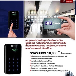 เครื่องทาบบัตรคีย์การ์ดHIPรุ่น CMG295 ควบคุมการเปิด-ปิดประตูด้วยบัตร  Standalone