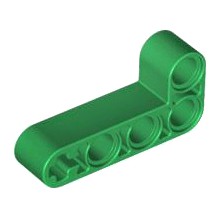 [038] ชิ้นส่วนเลโก้ Lego Part Technic, Liftarm 2 x 4 L-Shape Thick (32140, 42137) ราคา/ชิ้น