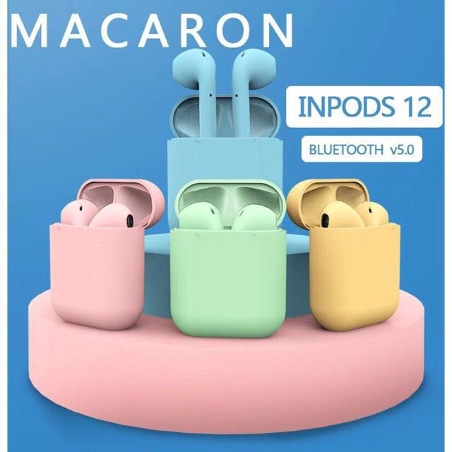 หูฟัง inPods 12 Macaron True Wireless Stereo (Bluetooth V5.0) สีเหลือง