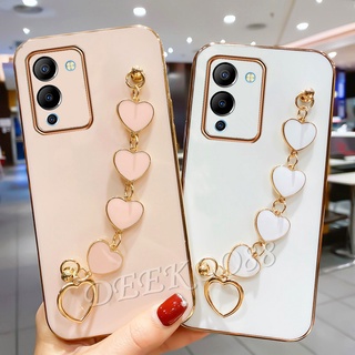 เคส Infinix Note 12 Pro 5G 4G Hot 12Pro 11 2022 Softcase TPU Phone Case with Cute Lovely Love Hand Chain Protection Back Cover เคสโทรศัพท์ Infinix Note12Pro Hot11 Hot12 Pro Electroplated Casing