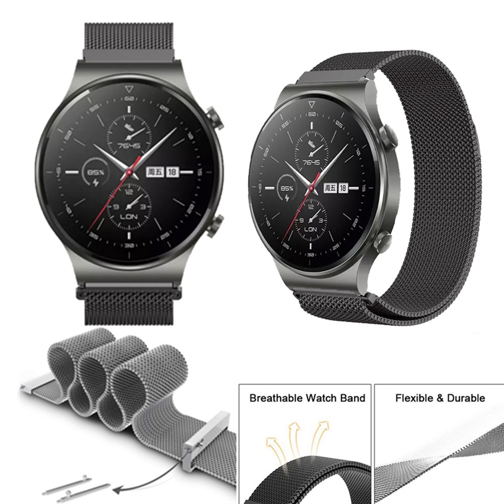 สายนาฬิกาข้อมือ สเตนเลส หรูหรา สําหรับ Huawei Watch GT 4 3 GT2 46 มม.Gt2 pro Honor Magic Watch 2 GT 2e