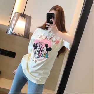 🐹พร้อมส่ง🐹เสื้อยืดผ้าคอตตอนนุ่ม เด้ง ใส่สบาย