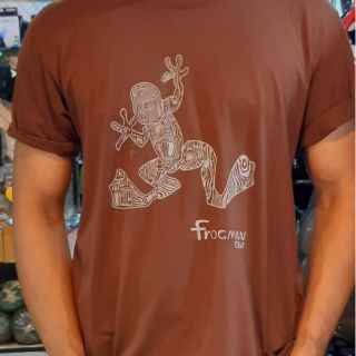 Frogmangear T shirt FMG-16 BRW เสือยืด Made in THAILAND